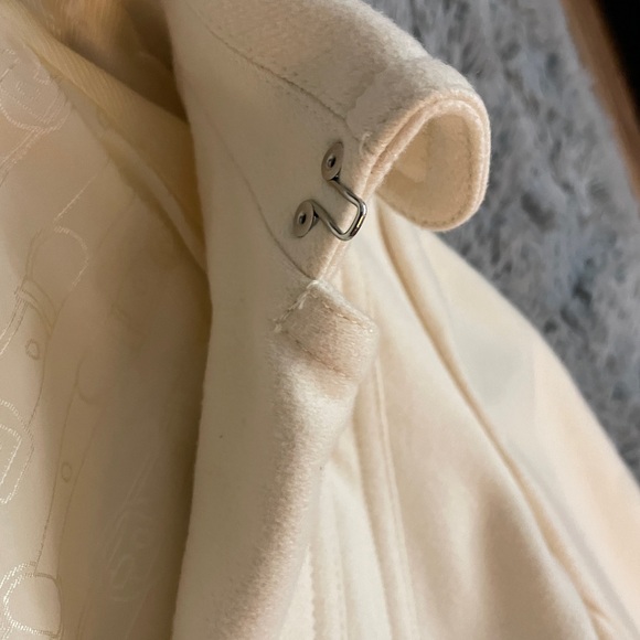 Banana Republic Womens Trench Wool Peacoat in cream white color - Picture 16 of 16